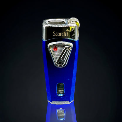 Scorch Torch Lighter Double Flame 61586 blue color 