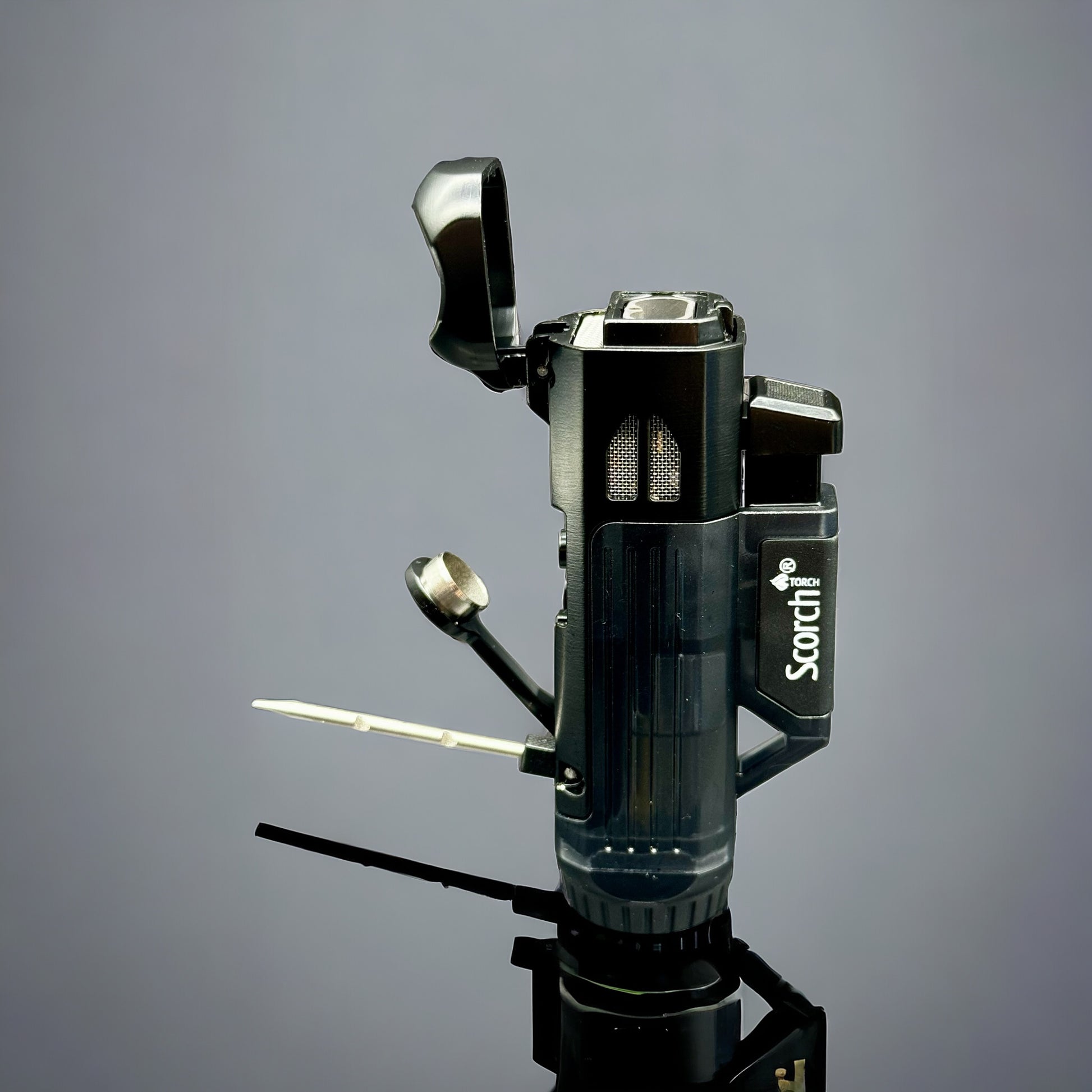 Scorch Torch Lighter Double Flame Poker & Punch 61758 black color 