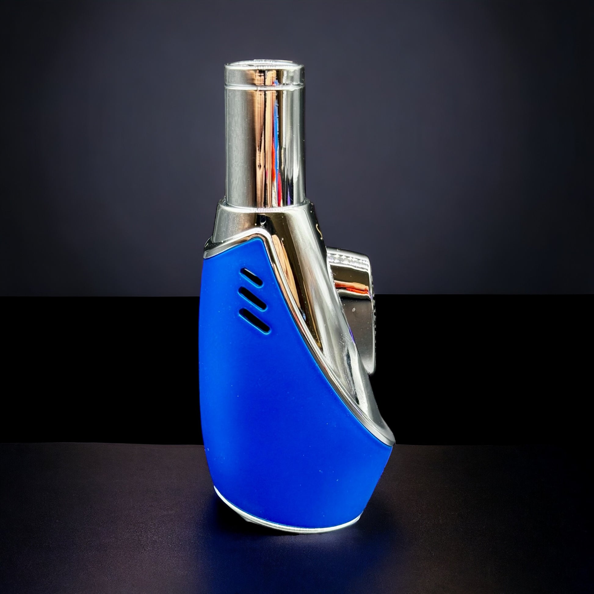 Scorch Torch Lighter Single Flame Modern Compact Design blue color 