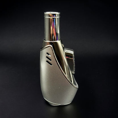 Scorch Torch Lighter Single Flame Modern Compact Design gray color 