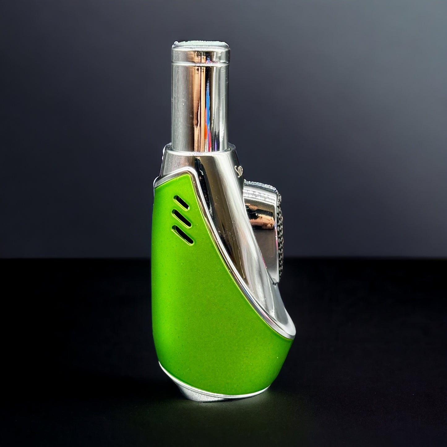 Scorch Torch Lighter Single Flame Modern Compact Design green color 