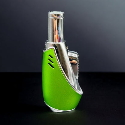 Scorch Torch Lighter Single Flame Modern Compact Design green color 