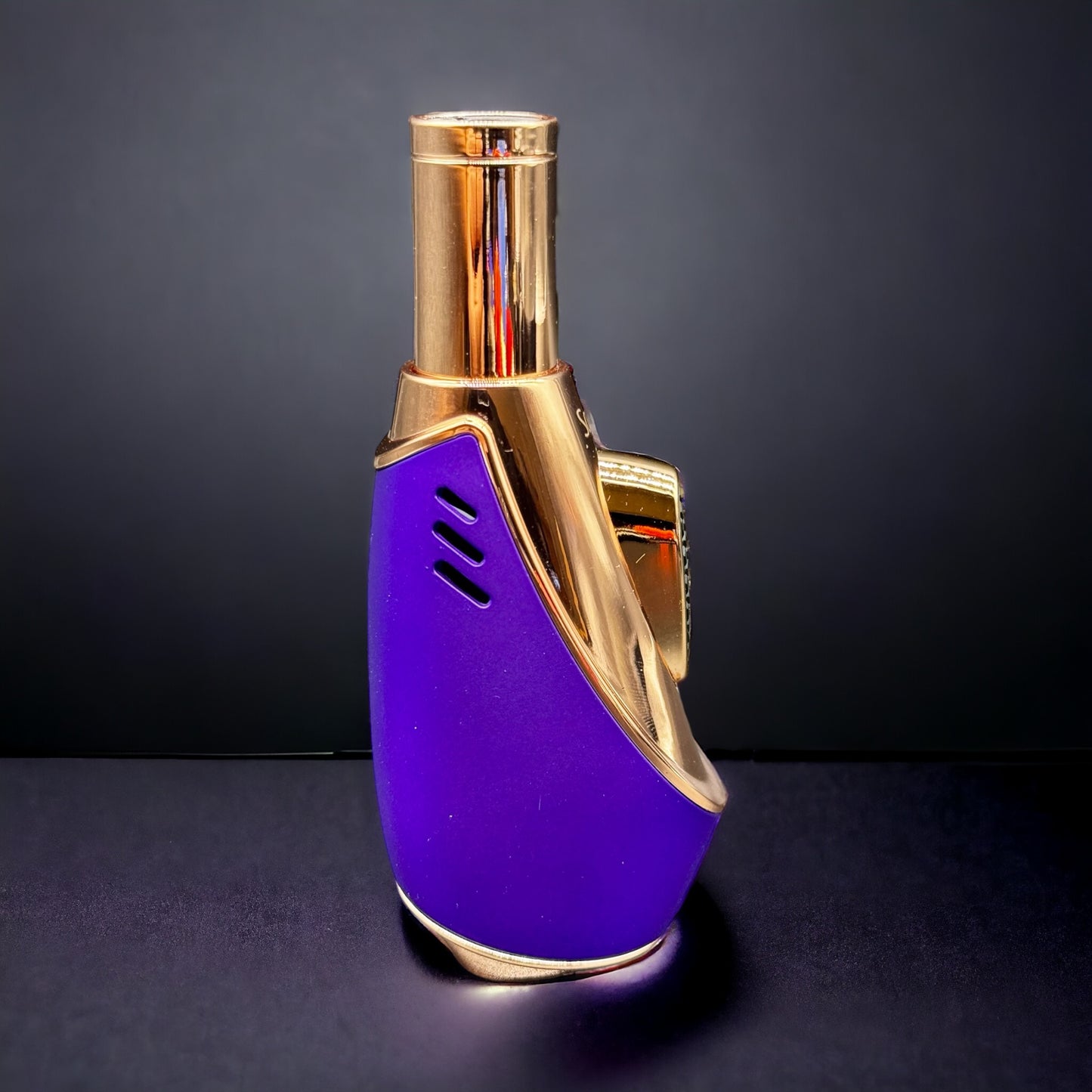 Scorch Torch Lighter Single Flame Modern Compact Design purple color 