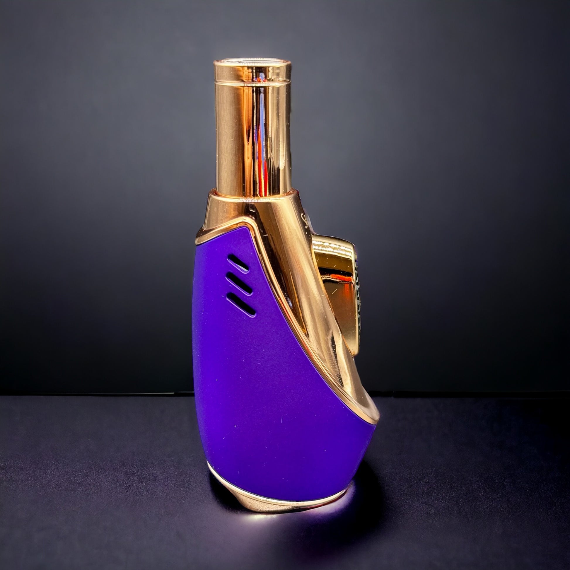 Scorch Torch Lighter Single Flame Modern Compact Design purple color 