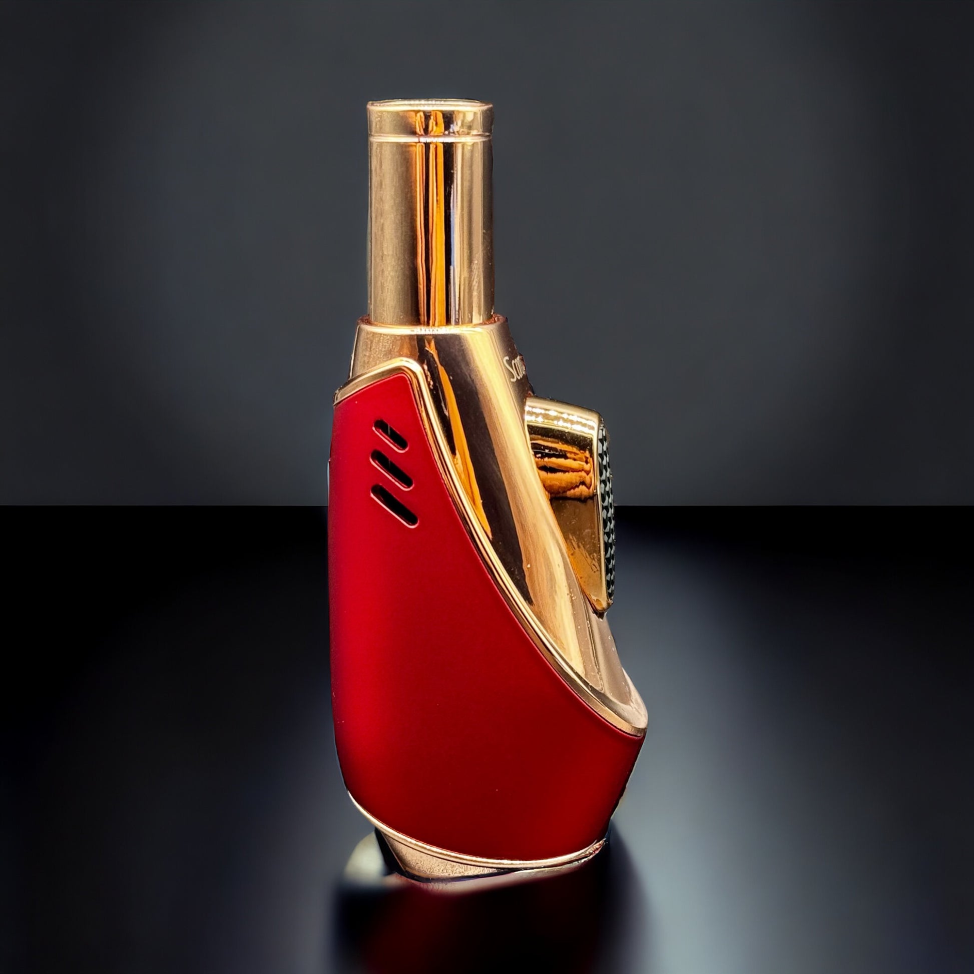 Scorch Torch Lighter Single Flame Modern Compact Design red color 