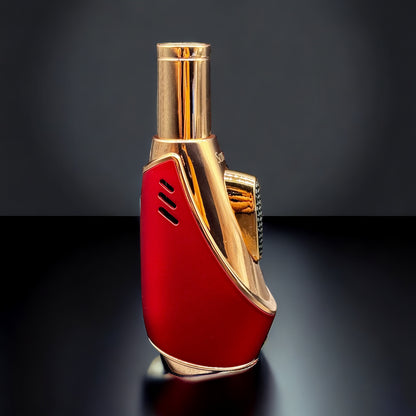 Scorch Torch Lighter Single Flame Modern Compact Design red color 