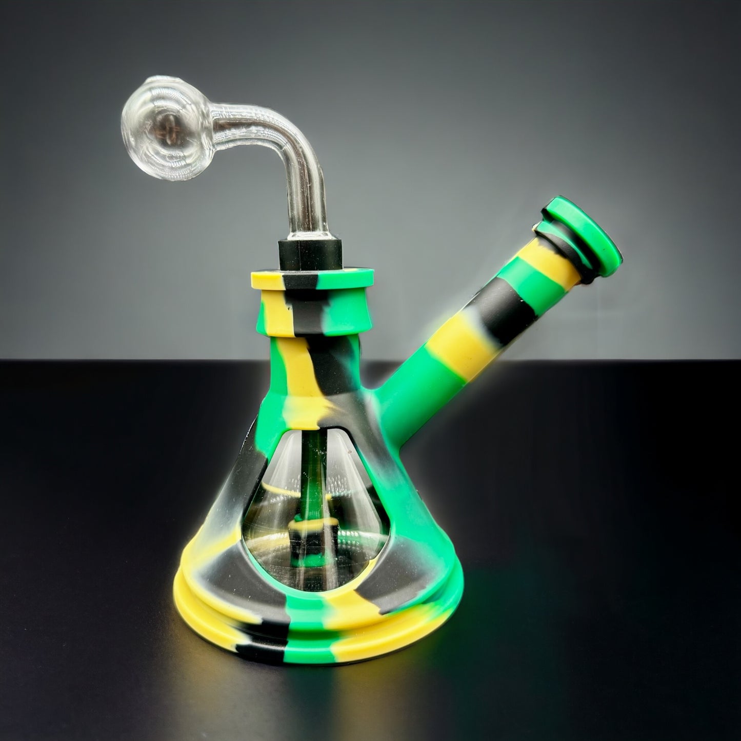 silicone oil bubbler army color 