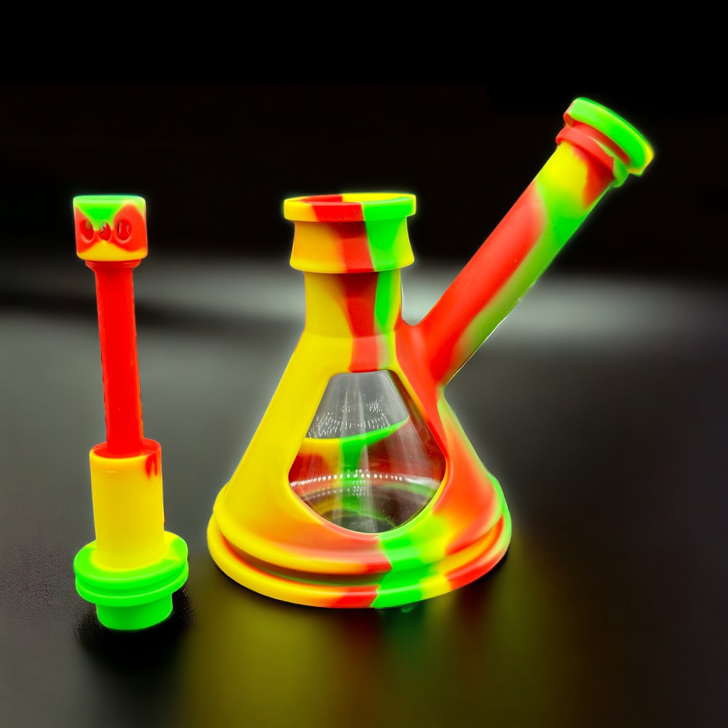 Silicone & Glass Oil Burner Bubbler Water Pipe mixed 