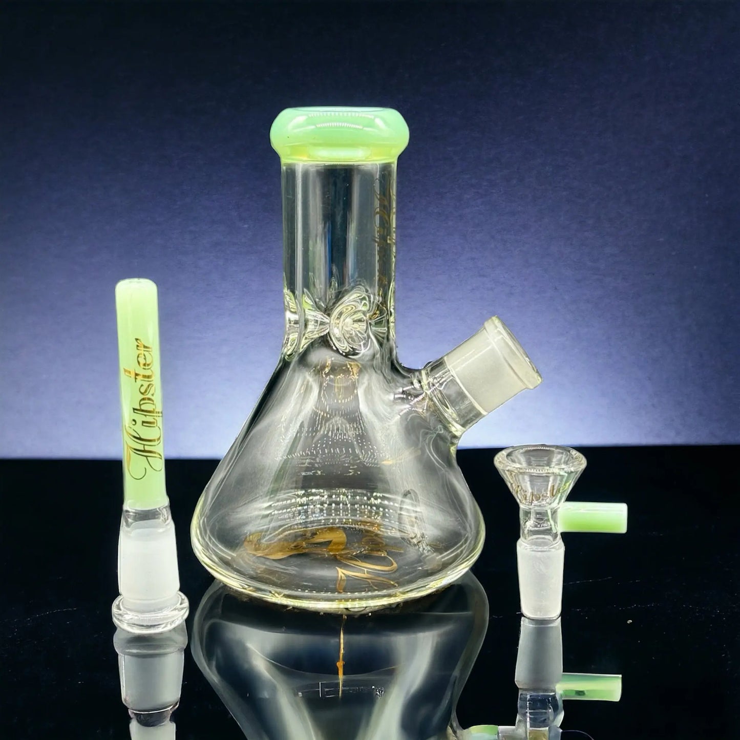 Thick Mini Beaker 6" Hipster Glass