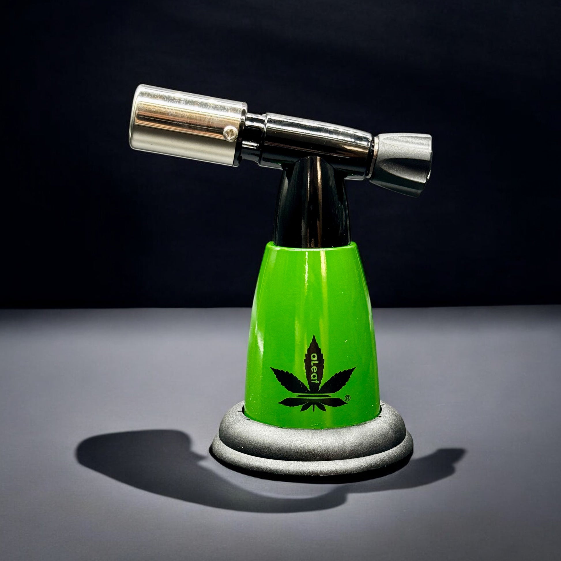 Green aLeaf 5” Refillable Blow Torch – Anti-Flare Nozzle