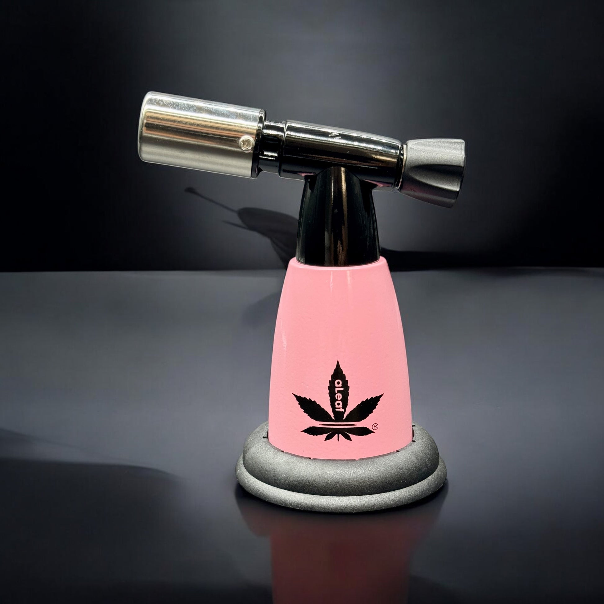Pink aLeaf 5” Butane Torch – Ergonomic Design and Logo