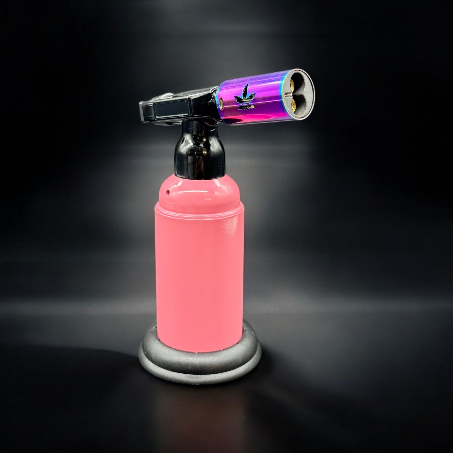 aLeaf 6” Dual Flame Butane Torch Lighter – 2500°F Blue Turbo Flame, Refillable & Adjustable