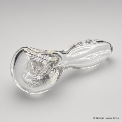 Exxus BUBL clear glass hand pipe side view