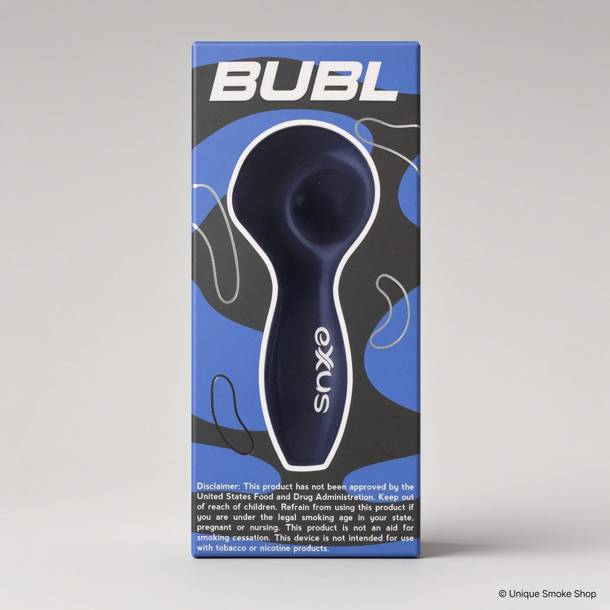 Exxus BUBL hand pipe purple gift box packaging