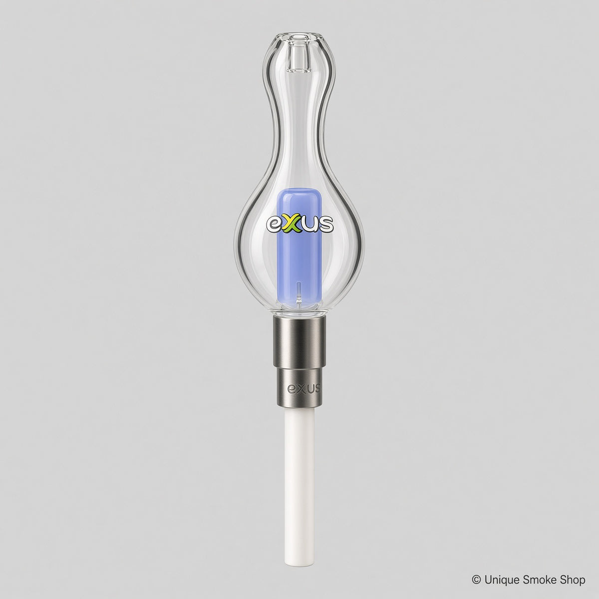 Exxus Bulb Nectar Collector assembled with blue chamber