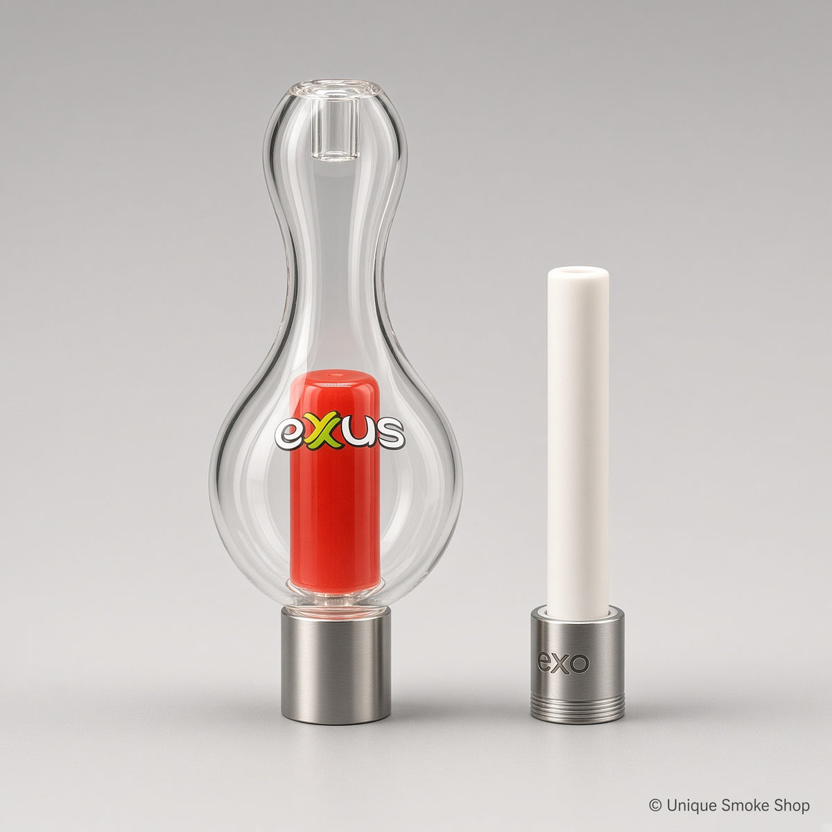 Exxus Bulb Nectar Collector with removable ceramic tip shown separately