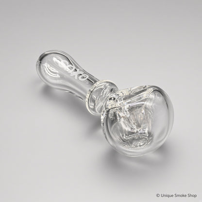 Exxus Wand 4.5 inch clear glass spoon hand pipe
