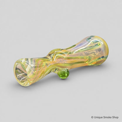 Fumed Chillum Glass Pipe – 3-3.5” Handmade USA