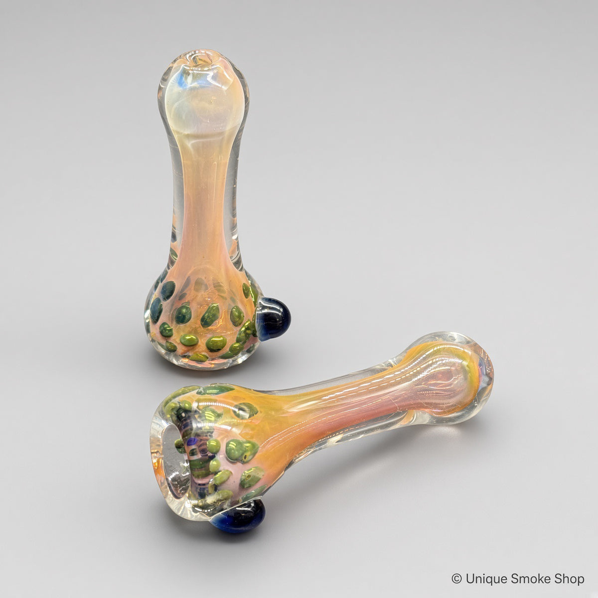 Mini Fumed Chillum Glass Pipe pair – 3" handmade USA