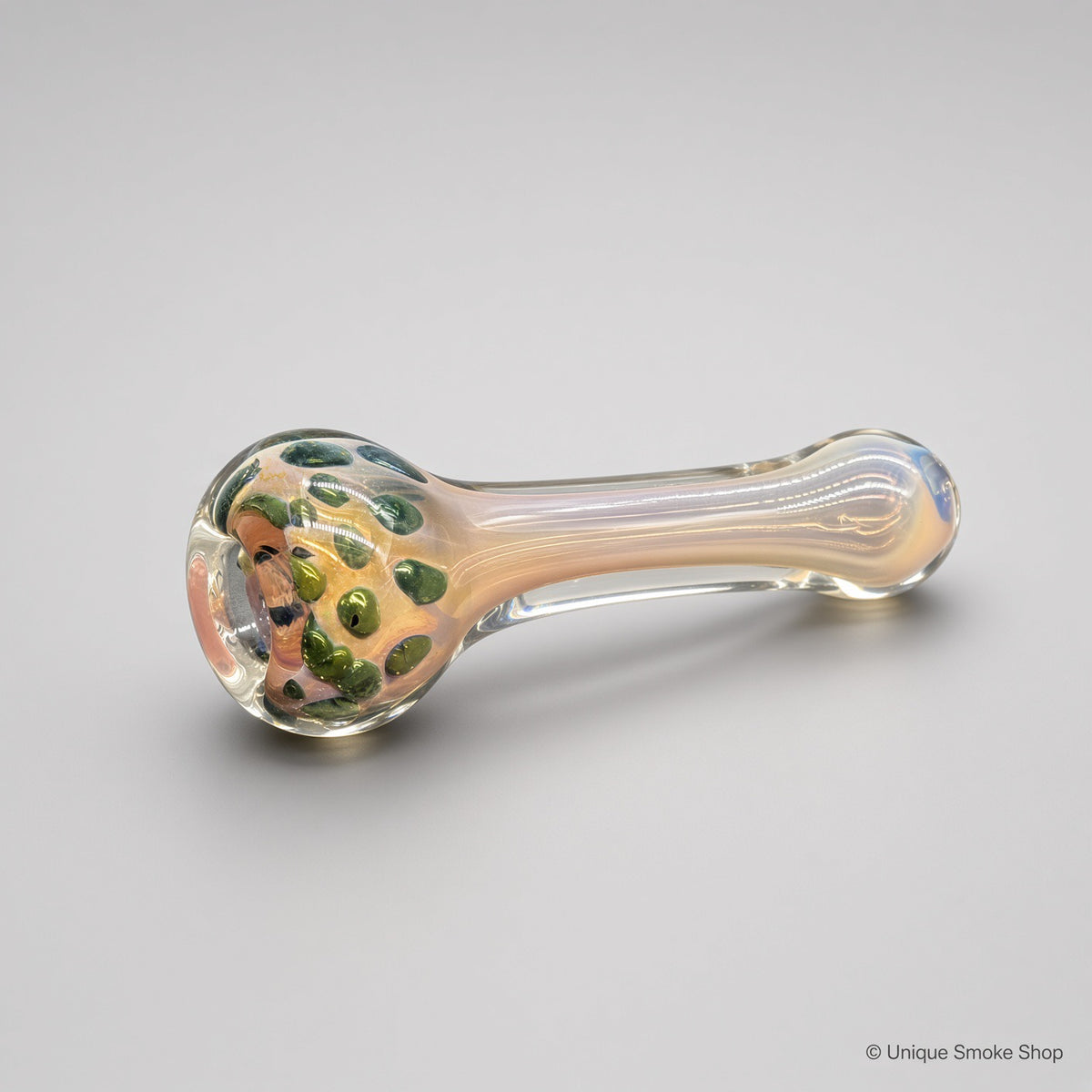 Mini Fumed Chillum Glass Pipe side view – 3" handmade USA