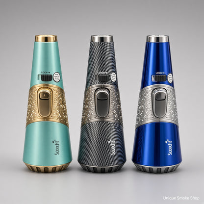 Scorch Torch 61756 Cone 4.5 inch standing pencil torch lighters assorted colors teal gold carbon fiber royal blue