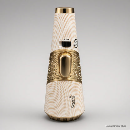 Scorch Torch 61756 Cone cream diamond gold 4.5 inch standing pencil single flame torch lighter