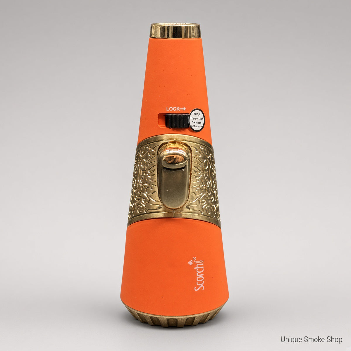 Scorch Torch 61756 Cone orange gold 4.5 inch standing pencil single flame torch lighter