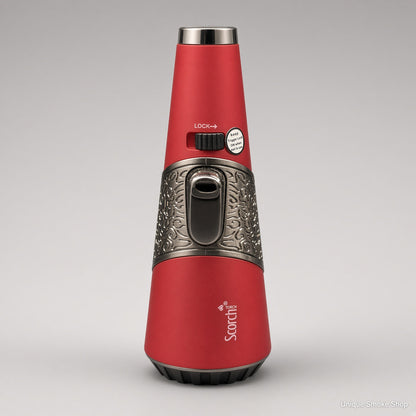 Scorch Torch 61756 Cone red gunmetal 4.5 inch standing pencil single flame torch lighter