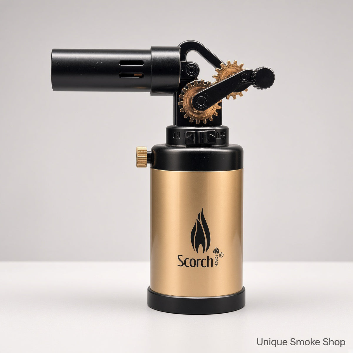 Scorch Torch 61876 metal culinary jet lighter black gold
