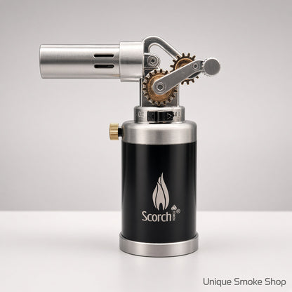 Scorch Torch 61876 metal culinary jet lighter lack silver
