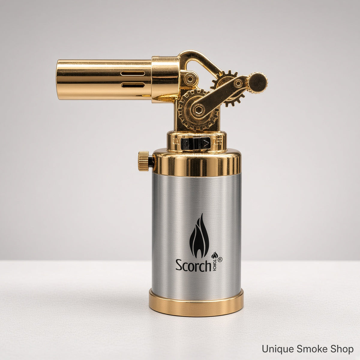 Scorch Torch 61876 metal culinary jet lighter gold silver