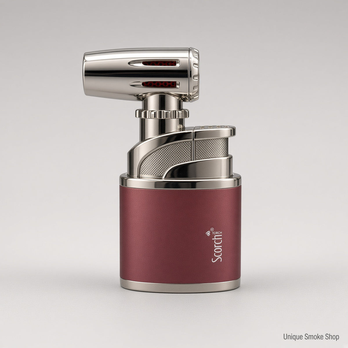Burgundy Scorch 61880 table torch lighter front view