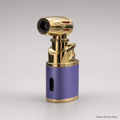 Purple and gold Scorch 61880 table torch lighter front view