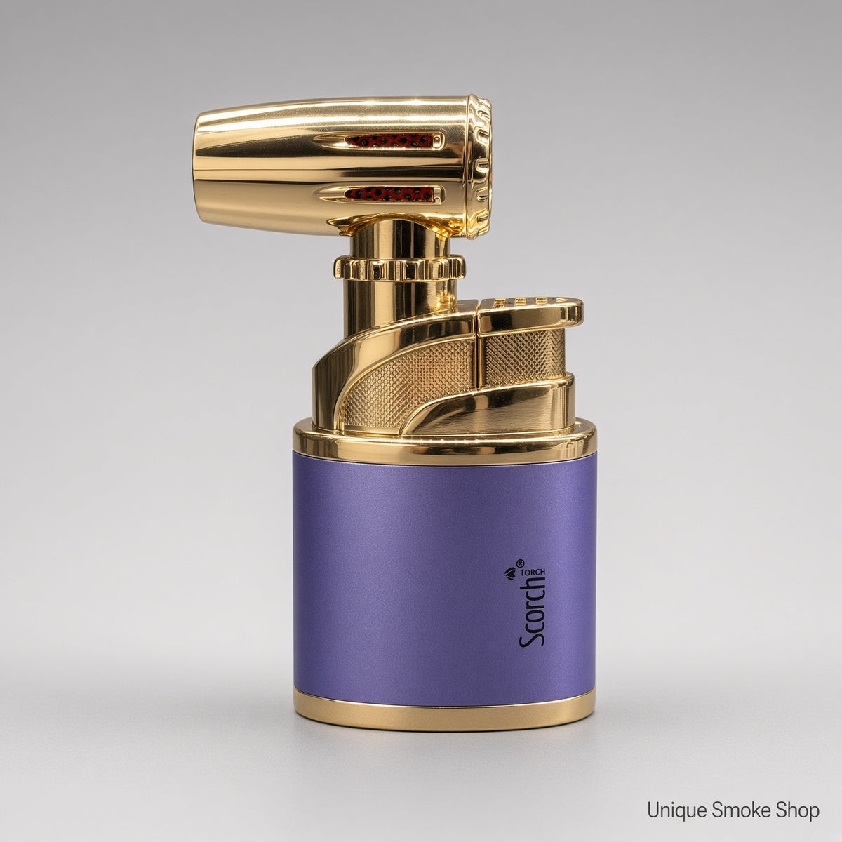 Purple Scorch 61880 torch showing nozzle and fuel window