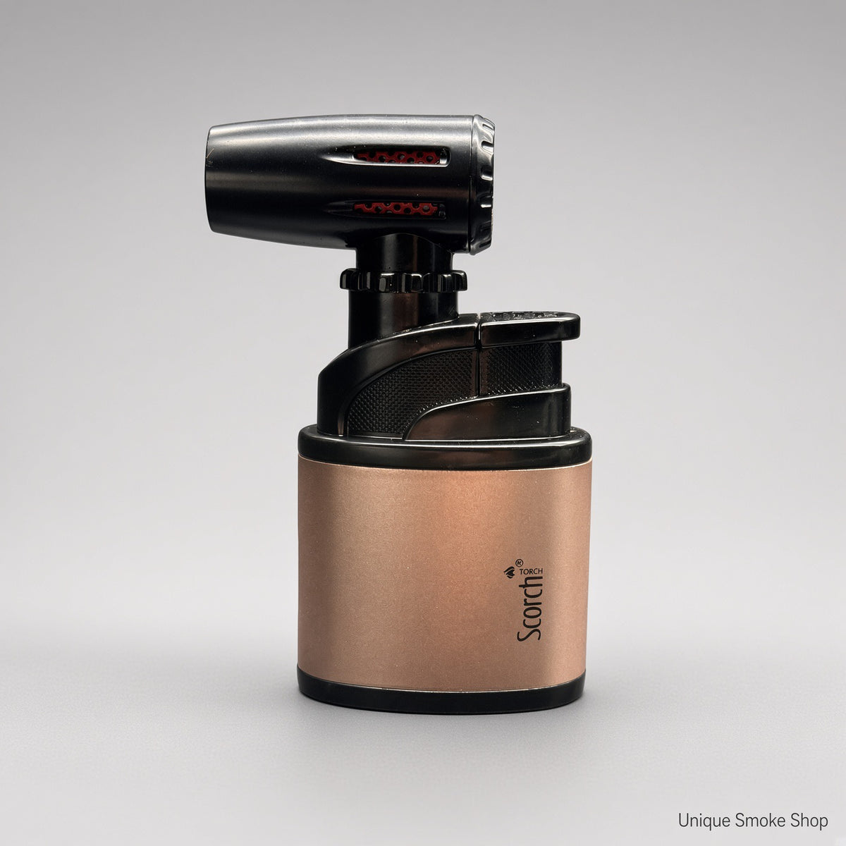 Rose gold Scorch 61880 table torch lighter front view