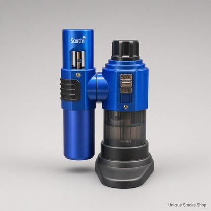 Blue Scorch 61886 self-standing torch lighter front view