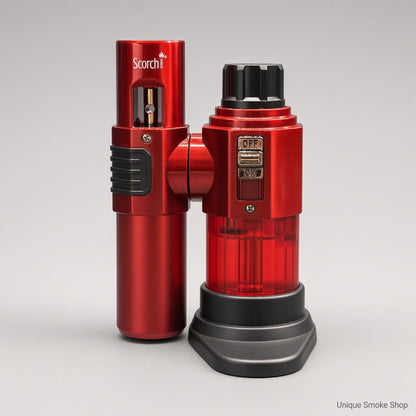 Red Scorch 61886 self-standing torch lighter front view