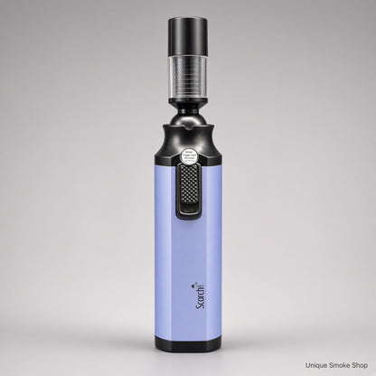 Periwinkle Scorch adjustable swivel head torch lighter, front view