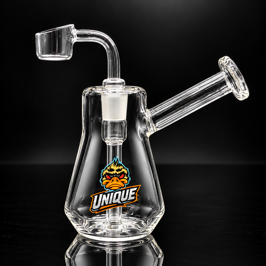 4 inch Unique mini dab rig with 14mm banger