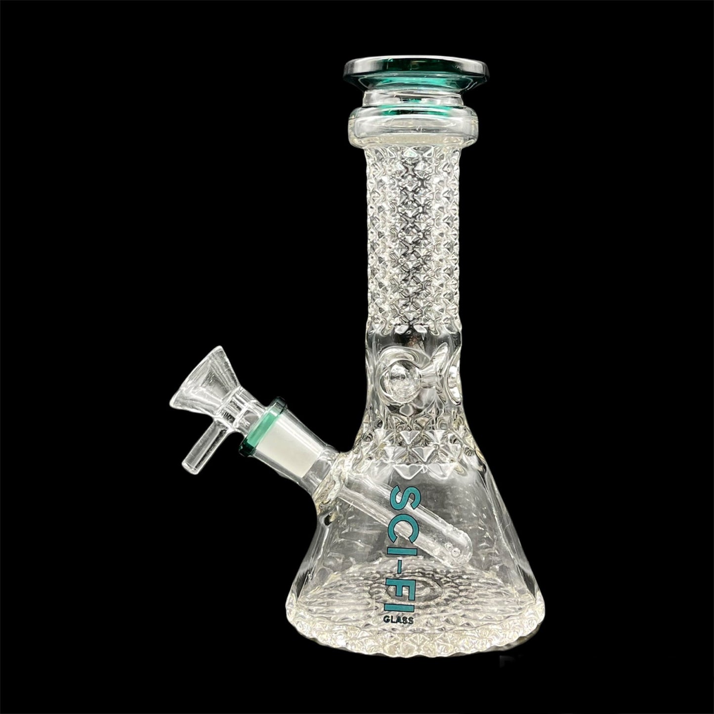 Diamond Cut Glass Bong, Classic Backed Glass Bong, Unique Design Water  Pipe